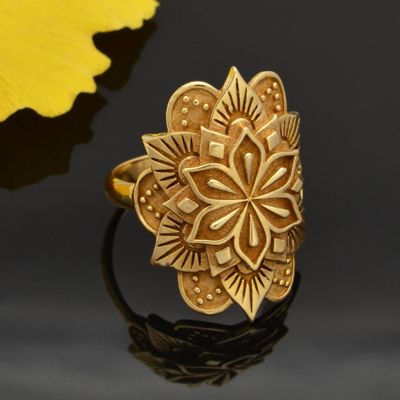 Bronze Mandala Ring