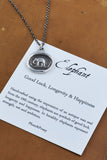 Good Luck, Wax Seal Necklace of Elephant