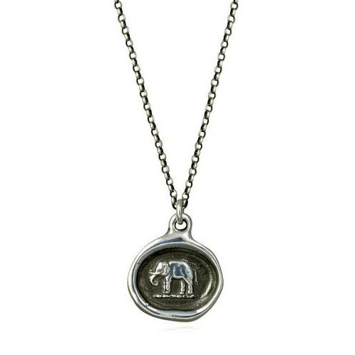Good Luck, Wax Seal Necklace of Elephant