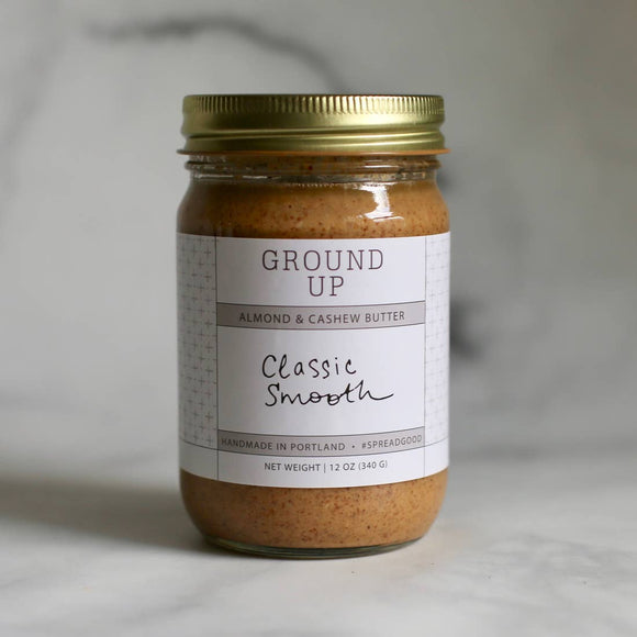 Smooth Almond, Cashew & Coconut Butter by Ground Up PDX