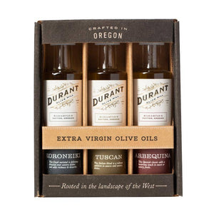 Trio of Extra Virgin Olive Oils by Durant