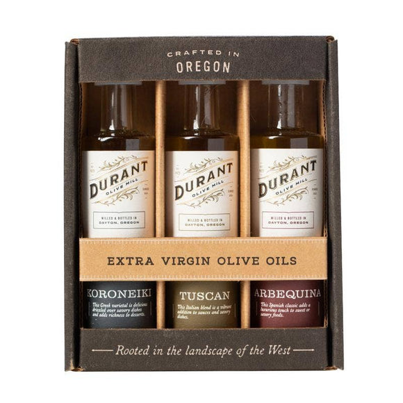 Trio of Extra Virgin Olive Oils by Durant