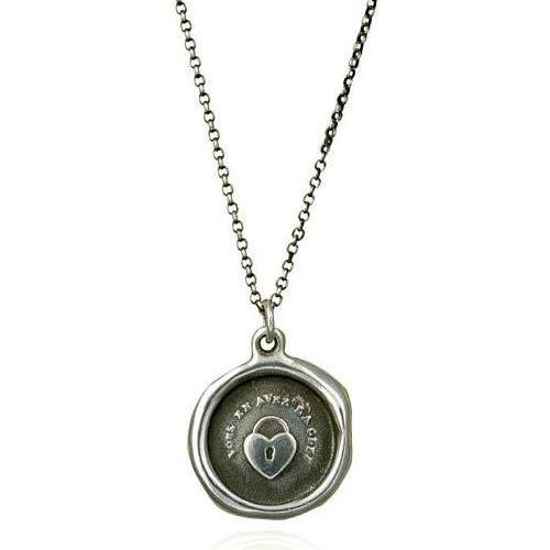 Key to my Heart, Wax Seal Necklace of Heart Padlock - The Whole 9 Gallery