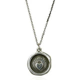 Key to my Heart, Wax Seal Necklace of Heart Padlock