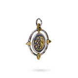 Wish Compass Spinner Pendant by Waxing Poetic