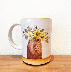 Lion Mug by Crazy Cat Lady Ceramics