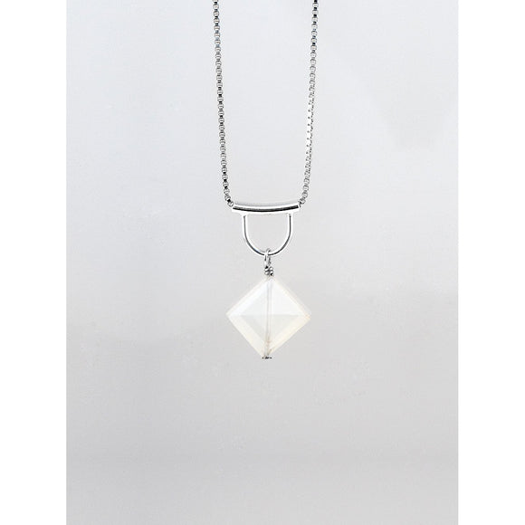 White Moonstone Necklace - The Whole 9 Gallery